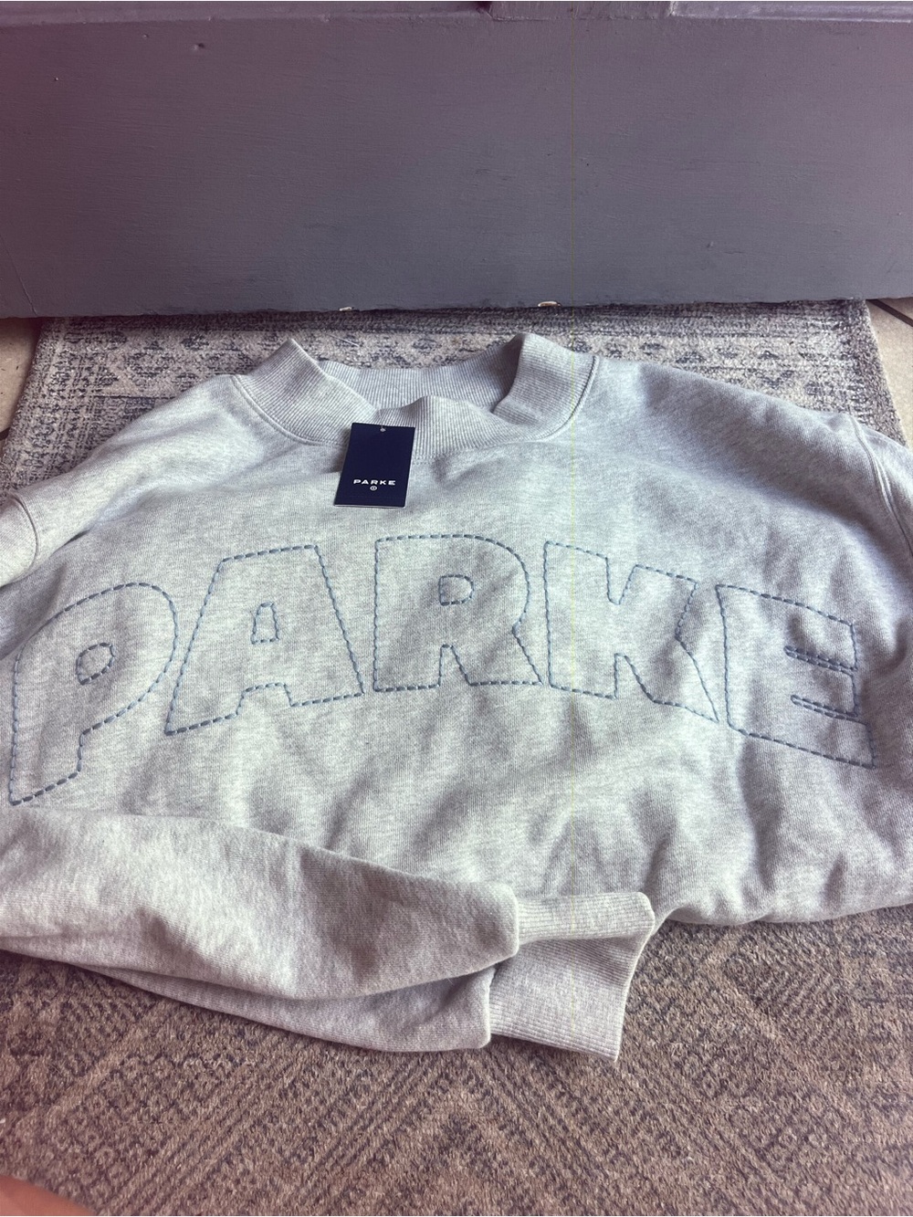 Parke x Target - grey with light blue stitching nwt l/xl
